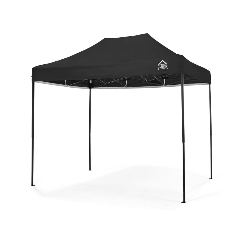 Skladací záhradný altánok All Seasons Gazebos 3x2 m, plne vodoodolný – čierny