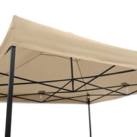 All Seasons Gazebos Összecsukható Pavilon és Előtető 3x3 m Bézs Vízálló Gyorsan Felállítható Kerti Rendezvénysátor 6