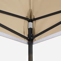 All Seasons Gazebos Összecsukható Pavilon és Előtető 3x3 m Bézs Vízálló Gyorsan Felállítható Kerti Rendezvénysátor 5