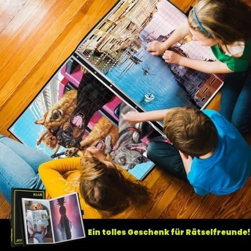 ALL4JIG Helytakarékos puzzle tároló mappa 20 darab puzzle számára, fényes védőzsebekkel, rendező felnőtteknek