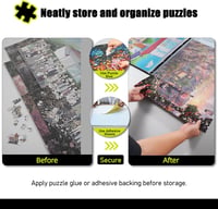 ALL4JIG Helytakarékos puzzle tároló mappa 20 darab puzzle számára, fényes védőzsebekkel, rendező felnőtteknek 7