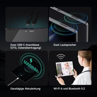 Tablet ALLDOCUBE iPlay70 S, 10,5", Android 15, 128 GB ROM, 2K displej, osemjadrový procesor 6