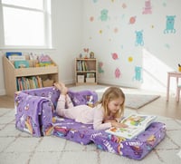 Canapea extensibilă pentru copii alldomess 2 în 1, moale, extra mare, cu elemente fosforescente, canapea-pat pentru copii 2