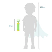 alldoro 60110 Vodná pištoľ 30 cm, silná vodná pištoľ pre deti s dostrelom až 12 m, odolná a ľahko ovládateľná, zelená, modrá alebo ružová 6