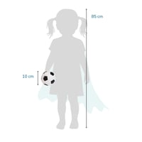 Minge de softball alldoro Mini Ø 10 cm, minge de fotbal din spumă moale pentru copii, alb-negru, pentru utilizare în interior și exterior 7