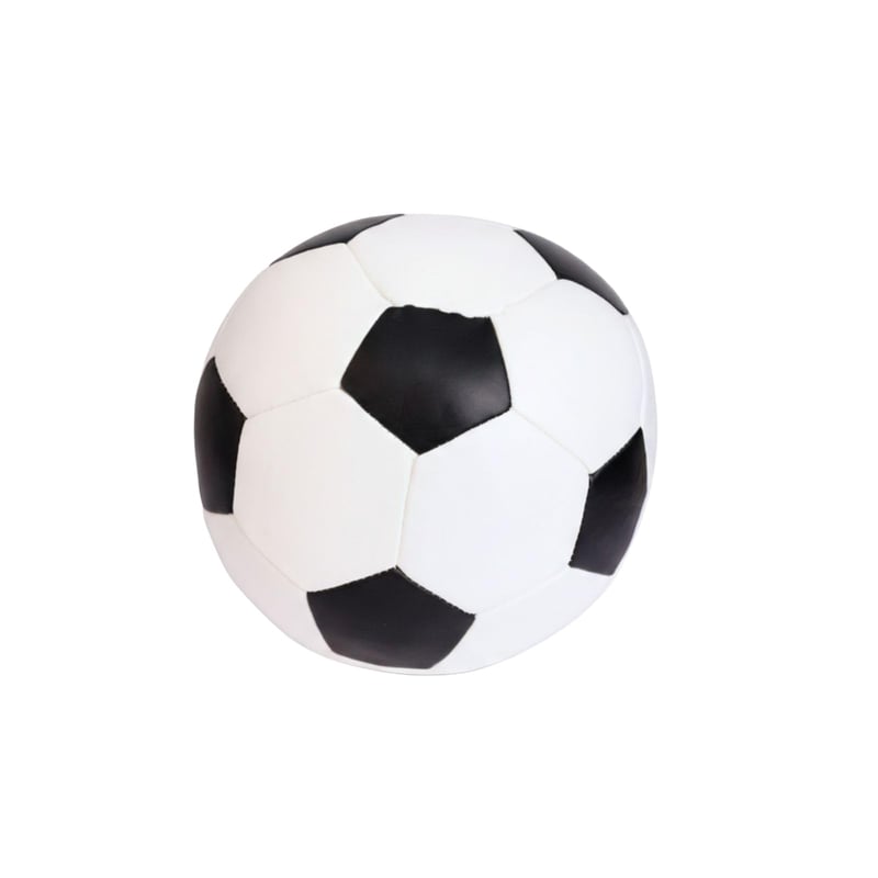 Minge de softball alldoro Mini Ø 10 cm, minge de fotbal din spumă moale pentru copii, alb-negru, pentru utilizare în interior și exterior