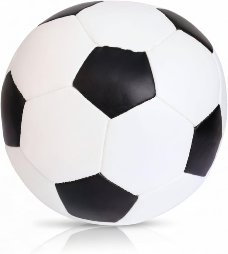alldoro Softball 18 cm puha habgumi labda beltéri kültéri gyerekeknek - black-white