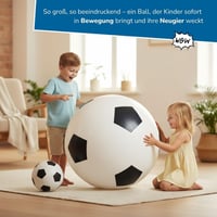 alldoro 60298 XXL felfújható focilabda - fekete-fehér - 75 cm átmérő 3