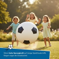 alldoro 60298 XXL felfújható focilabda - fekete-fehér - 75 cm átmérő 4