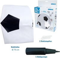 alldoro 60298 XXL felfújható focilabda - fekete-fehér - 75 cm átmérő 7