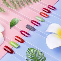 alle's 100 db Átlátszó Műköröm Gyakorló Gyűrű - Műköröm Bemutató Állvány Kezdőknek és Profiknak - DIY Nail Art Tippek 6