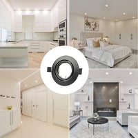 Allesgute 30 db LED beépíthető spotlámpa GU10 230V forgatható matt fekete 7