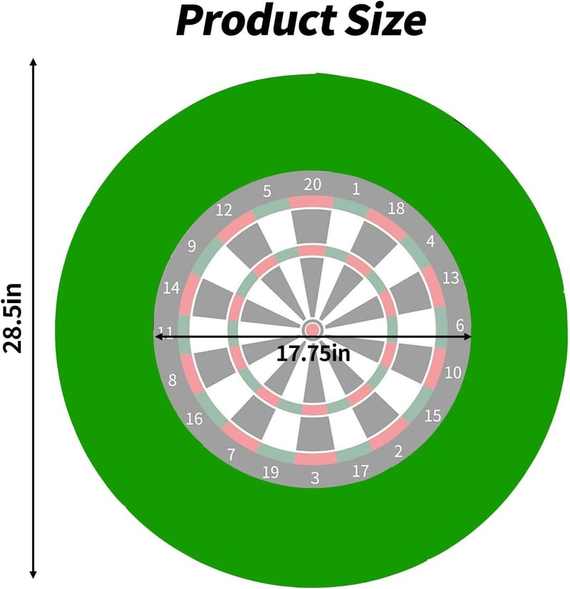 Alleshelfer Dartboard Védőgyűrű 72cm Falvédelem 45cm Darthoz