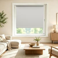 Allesin Blackout rolo zavjesa bez bušenja, 55x150 cm, svijetlosiva, 100% zamračivanje, toplinska izolacija i zaštita od sunca, za prozore i vrata 6