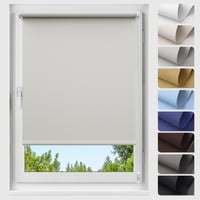 Allesin Blackout rolo zavjesa bez bušenja, 55x150 cm, svijetlosiva, 100% zamračivanje, toplinska izolacija i zaštita od sunca, za prozore i vrata 1