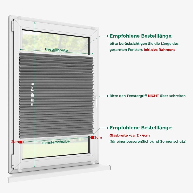 Rulou Plisat tip Fagure Allesin 40x130cm Bej, Fără Găurire, Opacitate Totală