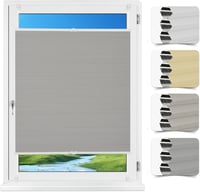 Rulou Plisat tip Fagure Allesin 40x130cm Bej, Fără Găurire, Opacitate Totală 1