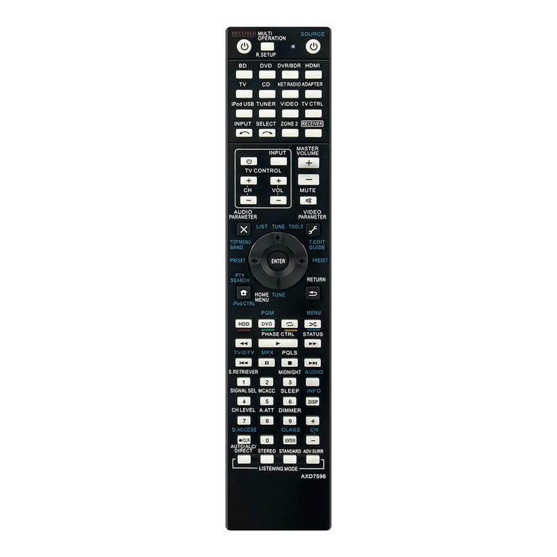 Zamjenski daljinski upravljač ALLIMITY AXD7596 za Pioneer AV pojačalo (BDP-333, VSX-1020, VSX-920)