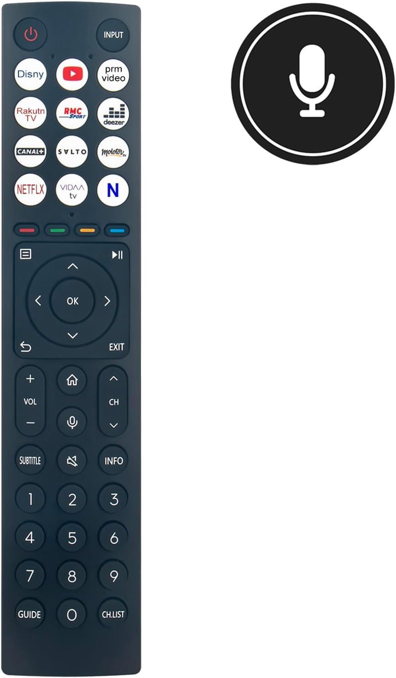 ALLIMITY ERF3C86H Hisense TV távirányító 55A85H 75U8HQ 65U7HQ 65A9H
