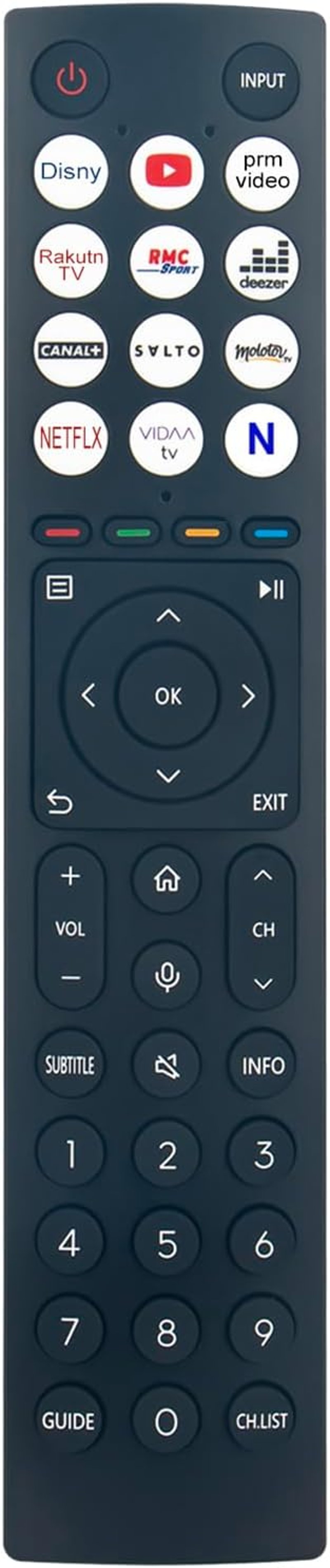 ALLIMITY ERF3C86H Hisense TV távirányító 55A85H 75U8HQ 65U7HQ 65A9H