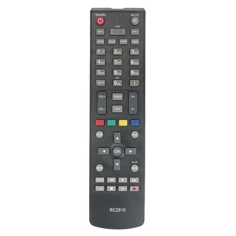 Telecomandă de schimb ALLIMITY RC2910 pentru Axil Harrow Sedea Techwood Telefunken VISIONIC Bush Logik B320HDPVR RS3232 RS3240 7900HD F9000HD F8500HD RS1060 SF4000HD ST5000HD