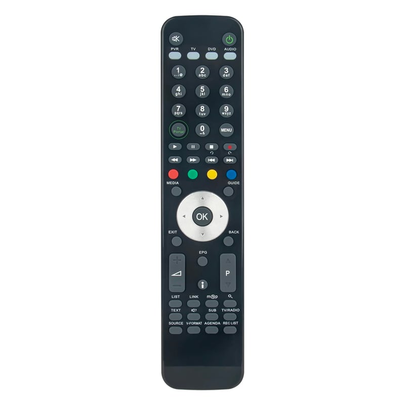 Diaľkový ovládač ALLIMITY RM-F10 pre zariadenia HUMAX TIVUMAX PRO HD-6800S HD-6600S - Ergonomický, 10 m dosah, 25 tlačidiel