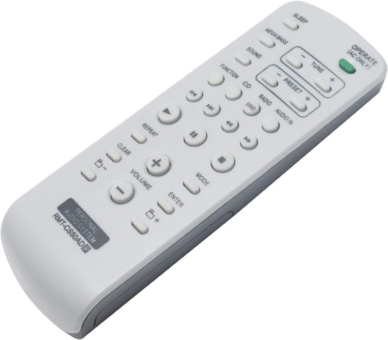 ALLIMITY RMT-CS50AD Távirányító Sony ZS-S50CP Személyi Audió Rendszerhez