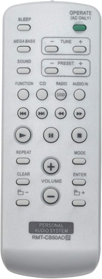 ALLIMITY RMT-CS50AD Távirányító Sony ZS-S50CP Személyi Audió Rendszerhez 1