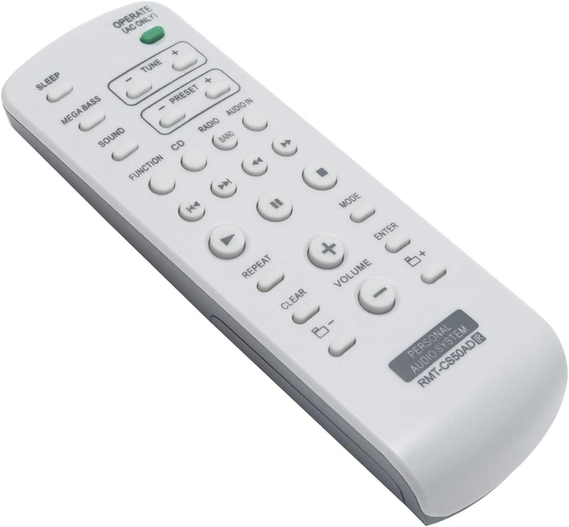 ALLIMITY RMT-CS50AD Távirányító Sony ZS-S50CP Személyi Audió Rendszerhez