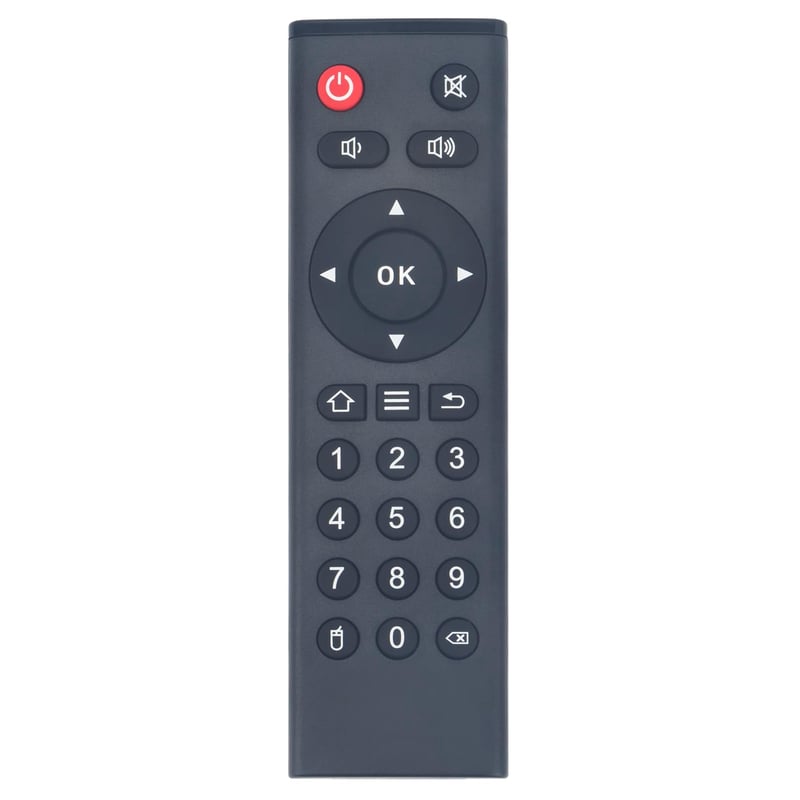Diaľkové ovládanie ALLIMITY pre Android Smart TV Box – Kompatibilné s modelmi TX2, TX3, TX5, TX6, TX9 Pro, X11/X12 Pro, A95X R2, S905W – Dosah 10 m