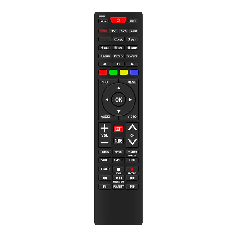 ALLIMITY univerzalni daljinski upravljač za GigaBlue HD 800 / Quad / UHD Quad 4K / IPBOX uređaje