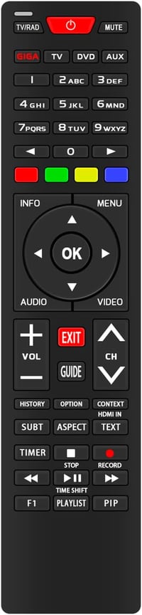 ALLIMITY Univerzális Távirányító GigaBlue HD 800 Solo SE Plus UE Quad 4K IPBOX 1