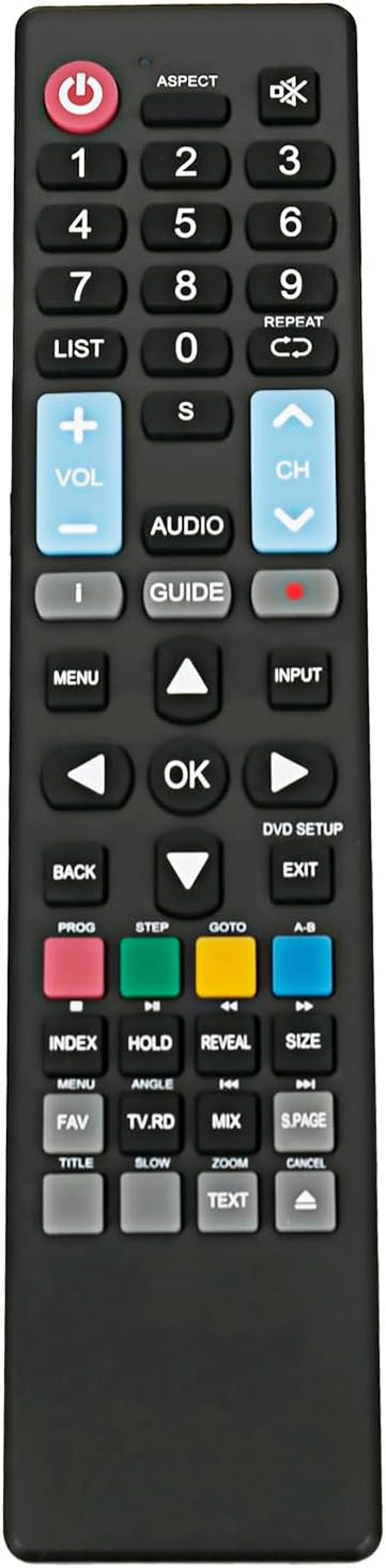 ALLIMITY Univerzális Távirányító RCA HD TV-hez - Kompatibilis RS50U2, RS55U1, iRB22H3C, iRB24H3, iRV32H3 és Más Modellekkel