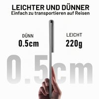 Allinside laptop tok 13" MacBook Air/Pro készülékekhez, vízálló matt PU bőr - szürke 5