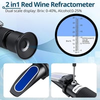 ALLmeter Kézi Refraktométer Brix Alkohol Mérő Borhoz Sörhez Szőlőhöz ATC 6