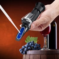 ALLmeter Kézi Refraktométer Brix Alkohol Mérő Borhoz Sörhez Szőlőhöz ATC 2