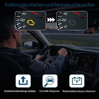 ALLmeter OBD2 autódiagnosztikai készülék hibakód olvasó 9 módú 1996 után kék 6