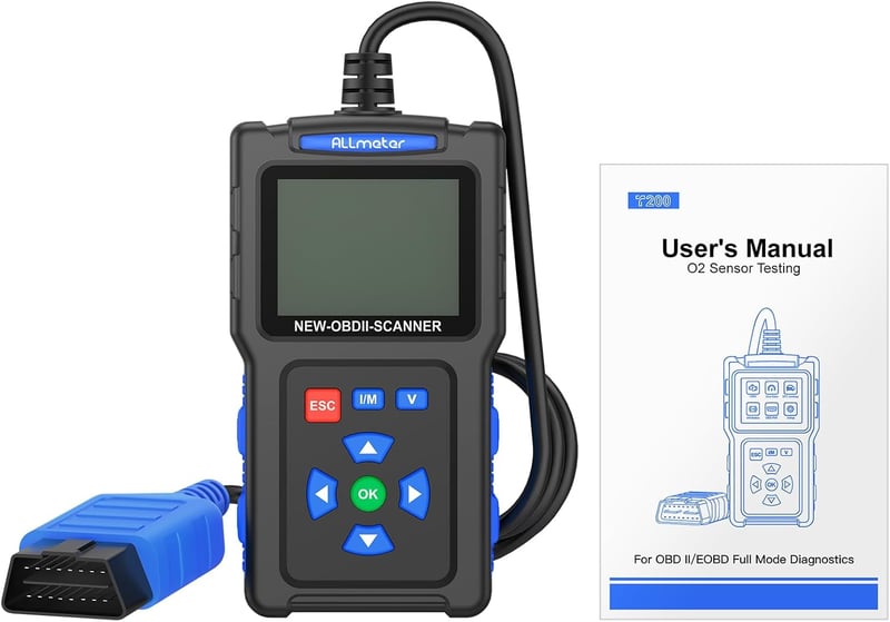ALLmeter OBD2 autódiagnosztikai készülék hibakód olvasó 9 módú 1996 után kék