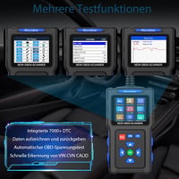 ALLmeter OBD2 autódiagnosztikai készülék hibakód olvasó 9 módú 1996 után kék 5