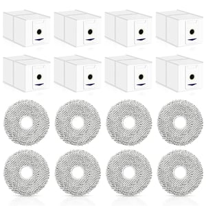 Set accesorii Alloytool pentru Ecovacs Deebot T30 Omni / T30 Pro Omni - 16 buc (8 lavete + 8 saci de praf)