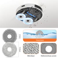 Sada príslušenstva Alloytool pre Ecovacs Deebot T30 Omni / T30 Pro Omni - 16 ks (8 mopovacích utierok + 8 vreciek na prach) 5