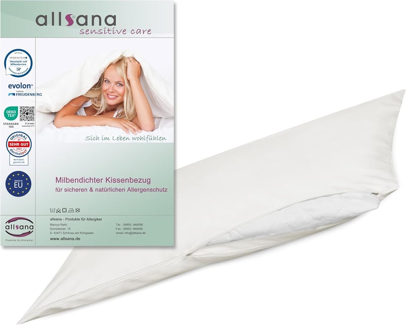 Allsana Allergia Elleni Párnahuzat 40x140 cm | Poratka Védelem | Hypoallergén Ágynemű - 40 x 140 cm