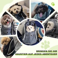 ALLSOPETS Kisállat Hordozó Hátizsák - Légáteresztő Utazótáska Kistestű Kutyáknak és Macskáknak, Kényelmes Kirándulózsák, Szénfekete 7