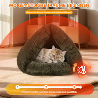 ALLSOPETS Macska és Kutyaágy Sátor L Méret Zöld Csúszásmentes Alappal 4