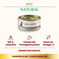 Almo Nature HFC Natural vlažna hrana za mačke - Tuna s mladim inćunima, 24 komada (24 x 70 g) 2