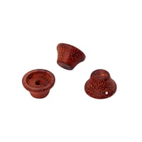 Drevené gombíky na gitaru Alnicov – 3 ks červené drevené ovládacie gombíky pre gitaru LP/Stratocaster 2