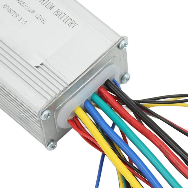 Alomejor 36V 48V 500W Kefe Nélküli Motor Vezérlő Lámpa Kábelezéssel E-bike Kerékpár Roller Elektromos Bicikli Alkatrész