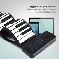 Alomejor 88 Billentyűs Feltekerhető Zongora - Hordozható Digitális Billentyűzet USB MIDI Csatlakozással, Beépített Hangszóróval, Kezdőknek 4