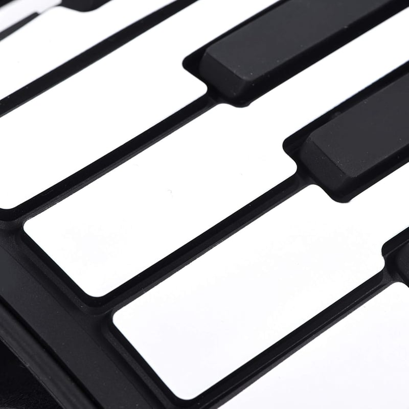 Alomejor 88 Billentyűs Feltekerhető Zongora - Hordozható Digitális Billentyűzet USB MIDI Csatlakozással, Beépített Hangszóróval, Kezdőknek