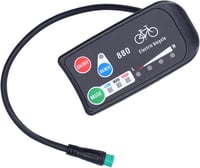 Alomejor LED Kijelző Elektromos Kerékpárhoz - 36V/48V Kompatibilis E-Bike Sebességmérő - KT Vezérlőkhöz - Fekete 4